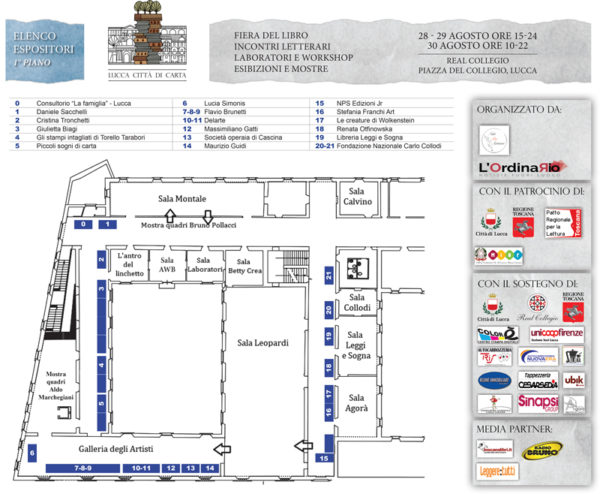 mappa Lucca Città di Carta